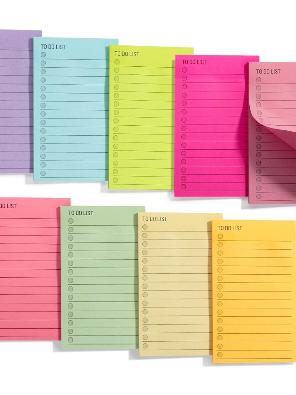 to Do List Sticky Notes, 3” x 5”, 9 Pads, 360 Sheets